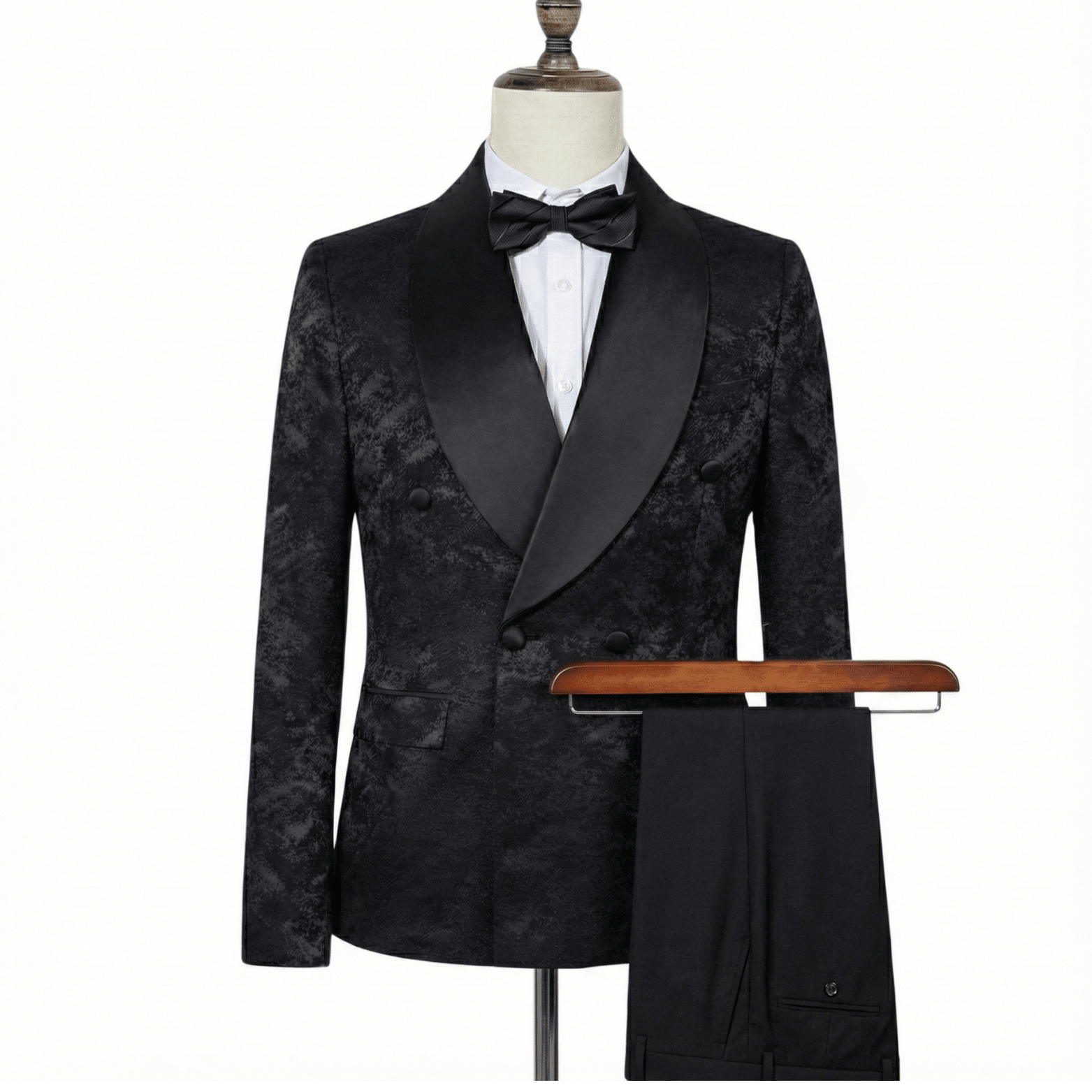 Men’s Jacquard Double - Breasted Suit – Luxury Formalwear - The Crew