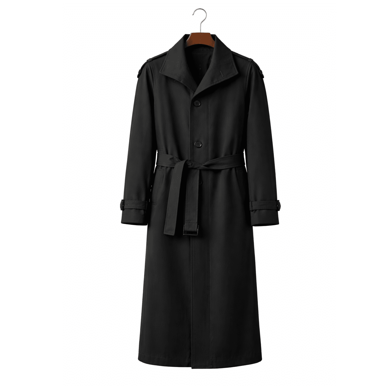 Men’s British Style Windbreaker Long Business Casual Coat - The Crew