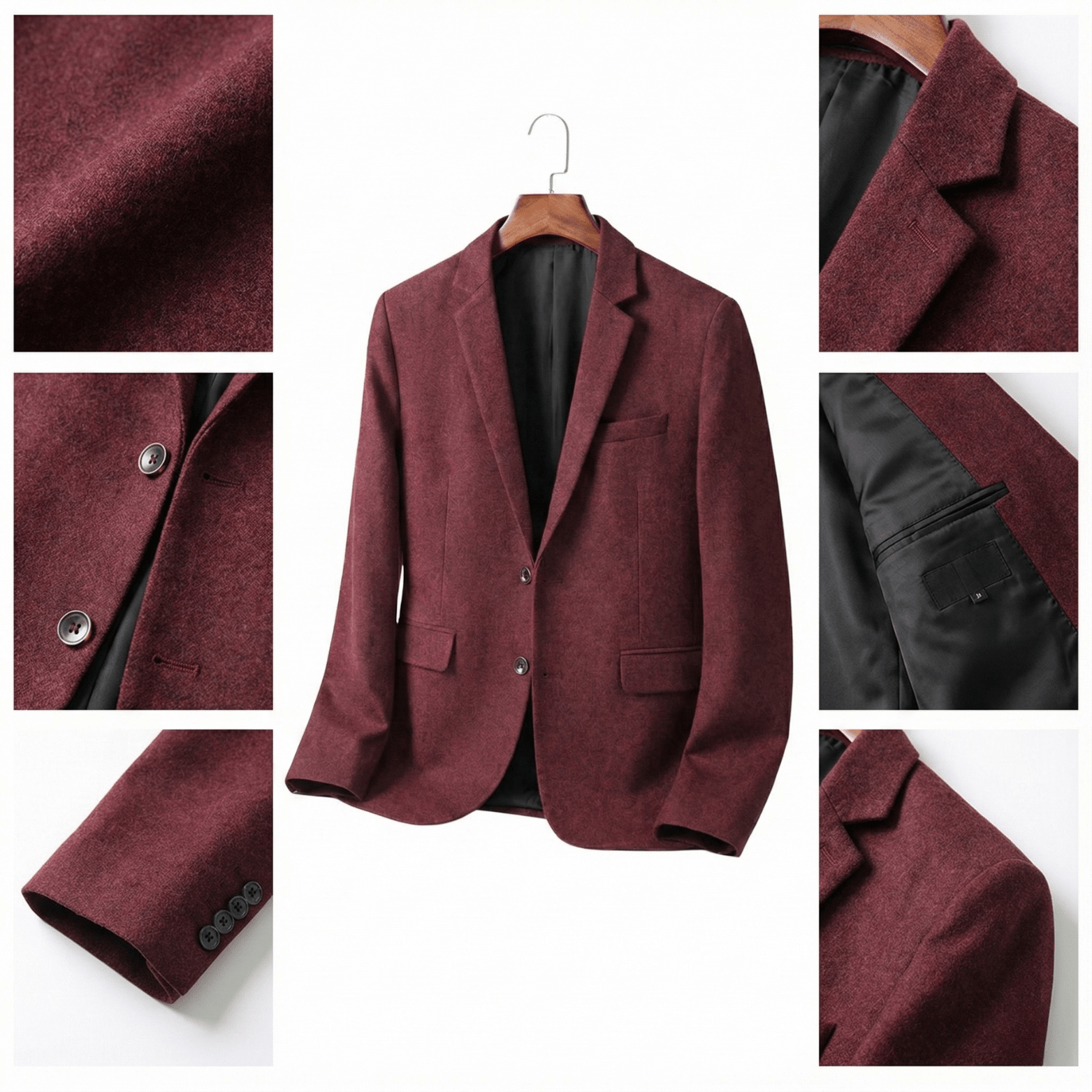 Men’s Slim Fit V - Neck Casual Blazer – The Crew - The Crew