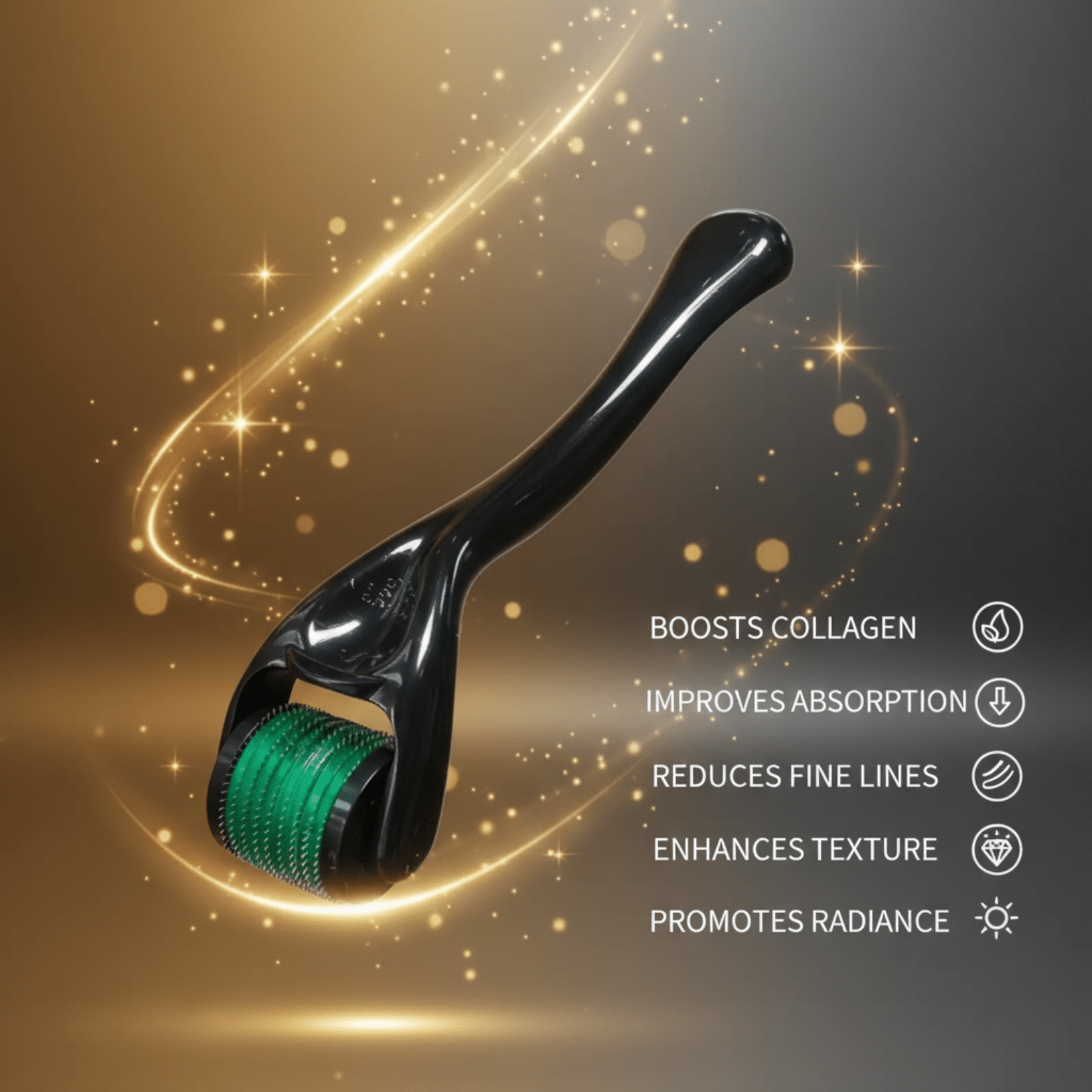 Microneedle Derma Roller 0.25mm – 540 Needles Tool - The Crew