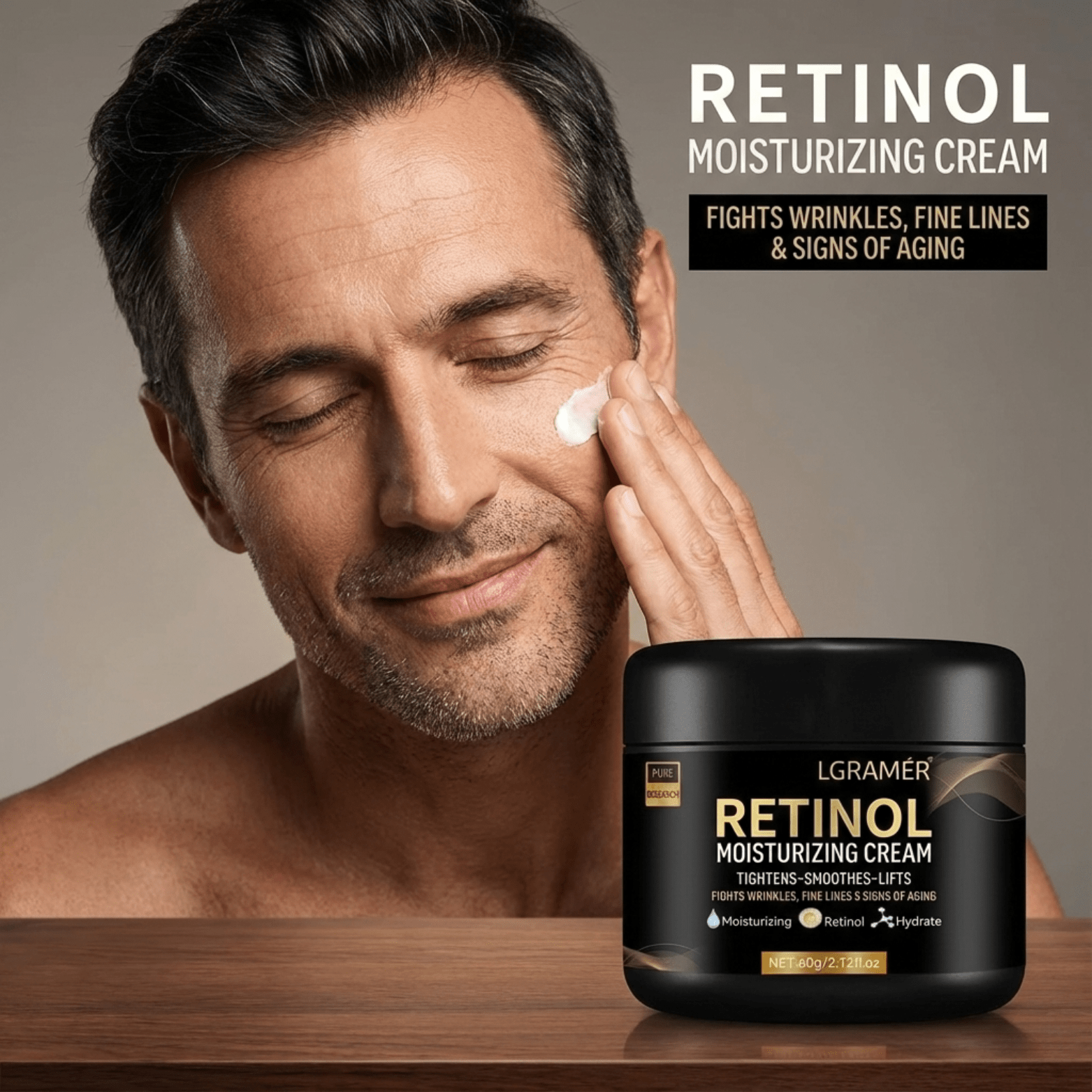 Men’s Retinol Face Cream – Anti - Aging Moisturizer - The Crew