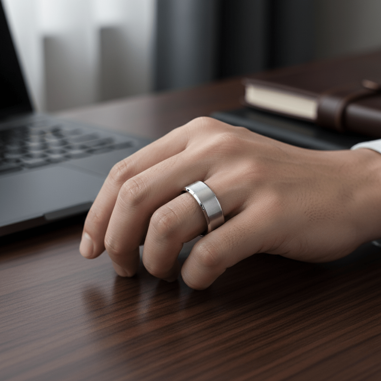 Men’s Stainless Steel Wedding Ring - The Crew