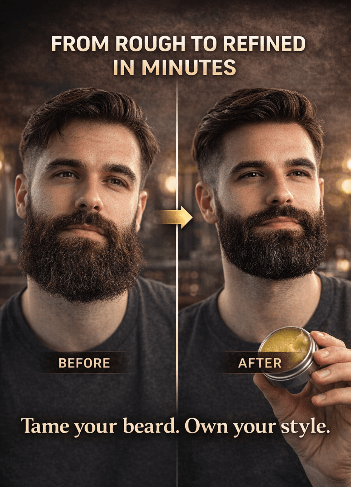 Natural Beard Balm Wax – Moisturizing Styling Care - The Crew