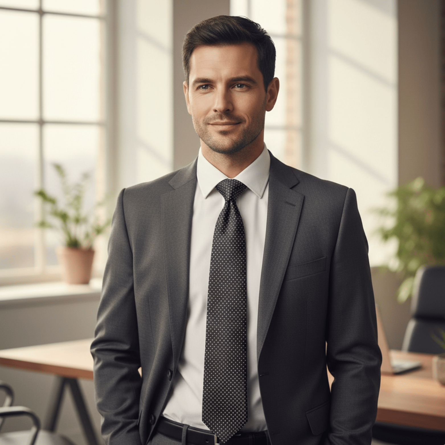 Men’s Floral & Polka Dot Necktie Set Blue Red Yellow - The Crew