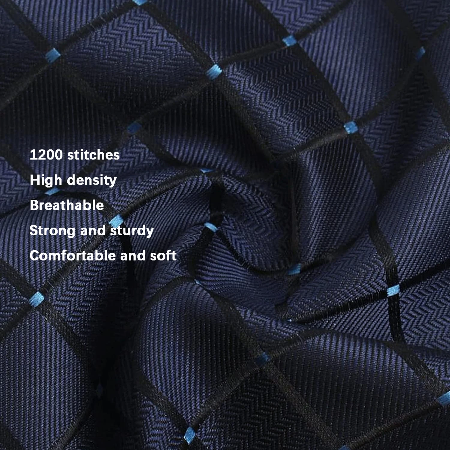 Close-up luxury blue necktie texture silk fabric – The Crew