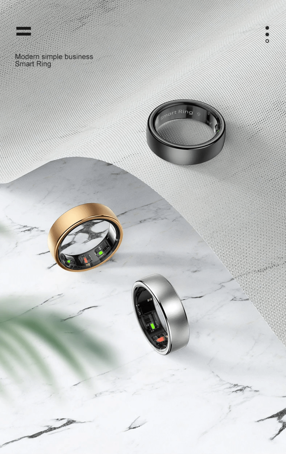 Uhoofit R10 Smart Ring – Health & Sleep Tracker | The Crew - The Crew