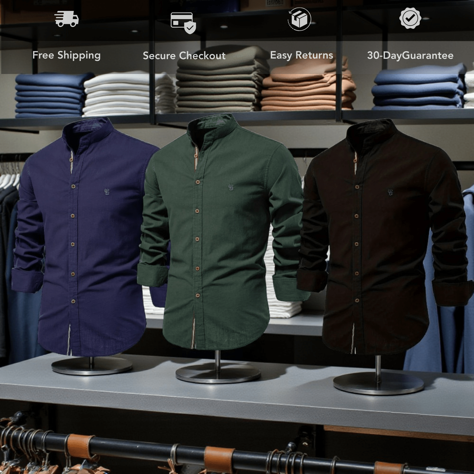 Men’s Premium Cotton Linen Shirt – Breathable Casual Style - The Crew