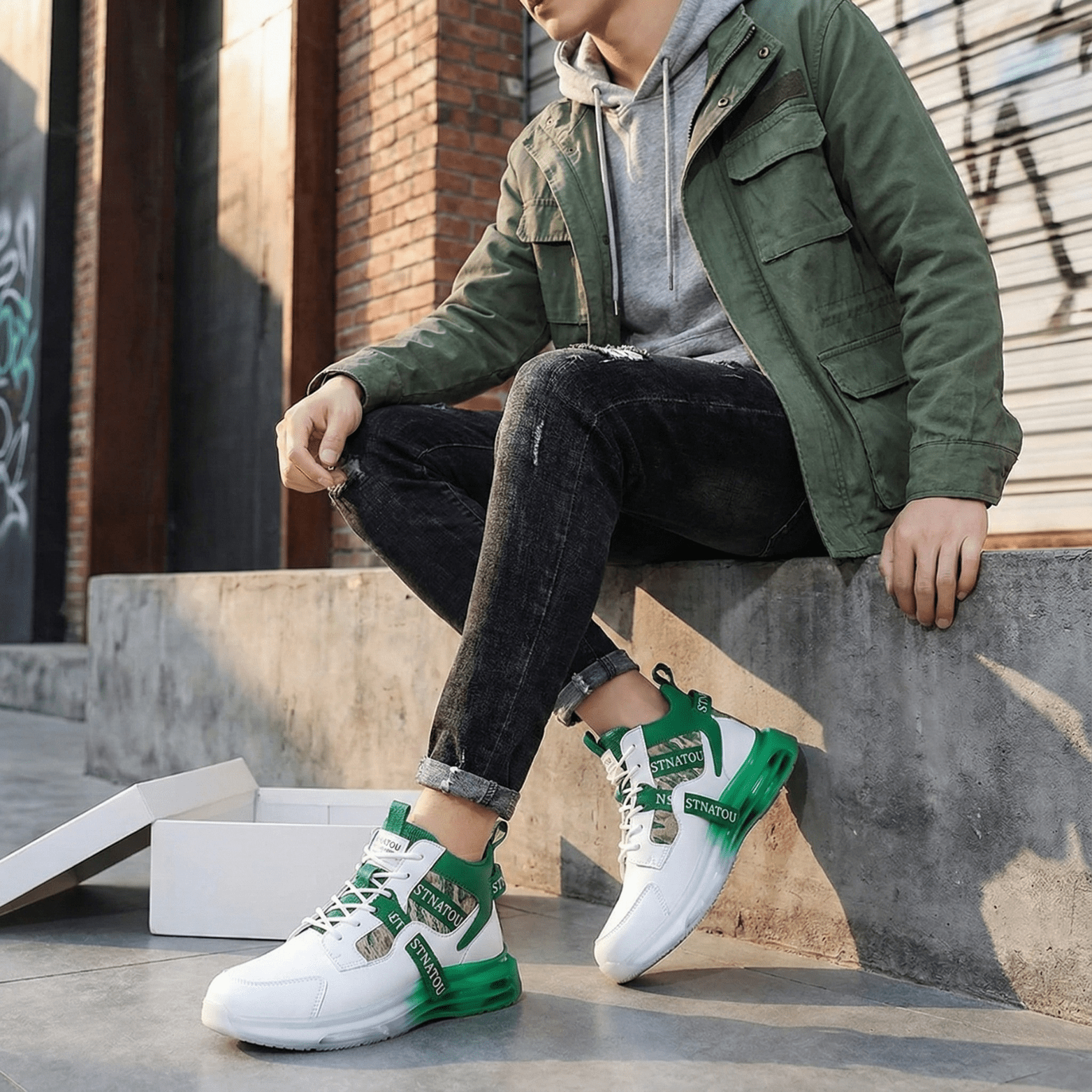 Men’s Ultra - Light Height Boost Sneakers – Lift Shoes - The Crew