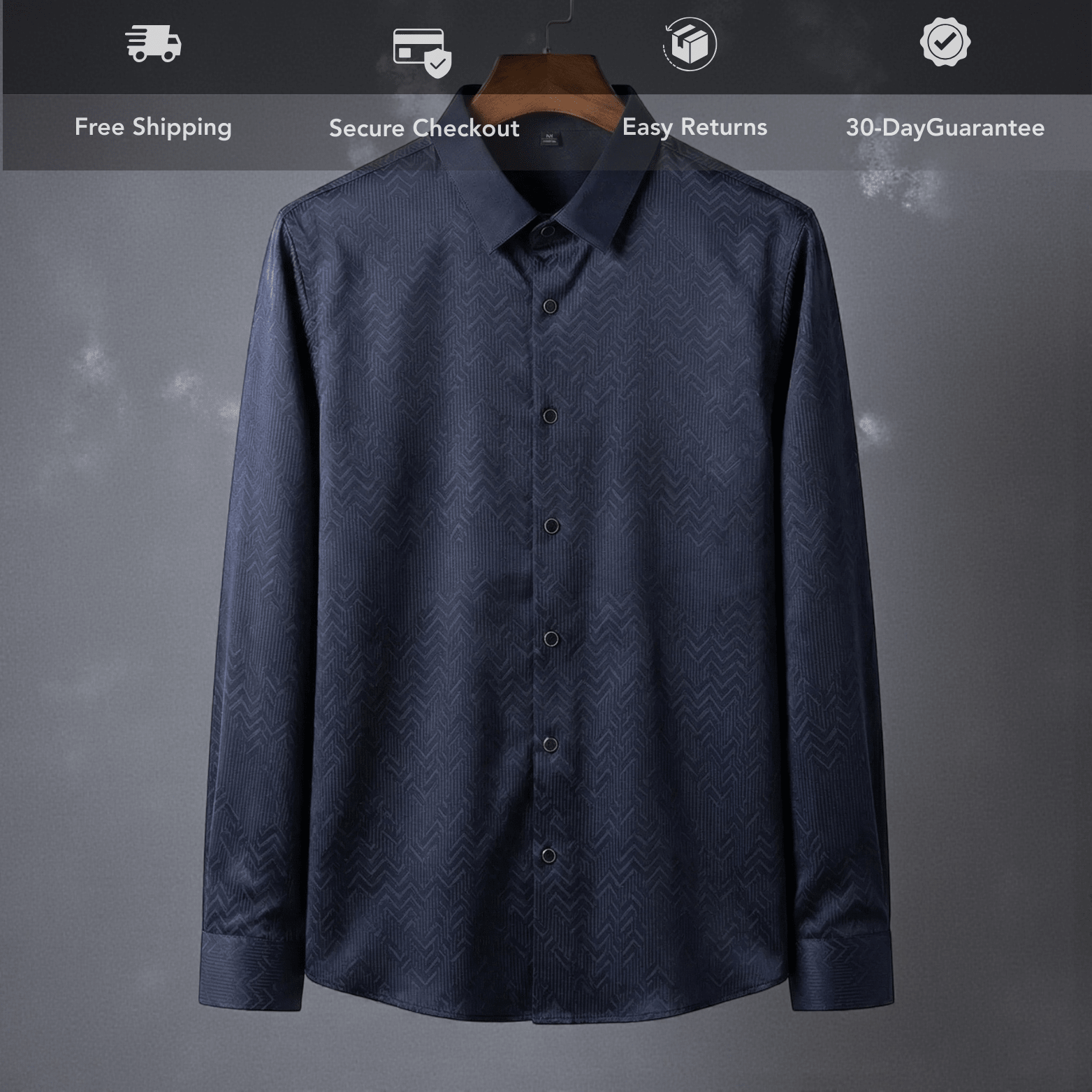Men’s Luxury Slim Business Shirt – Modern Office Style - The Crew