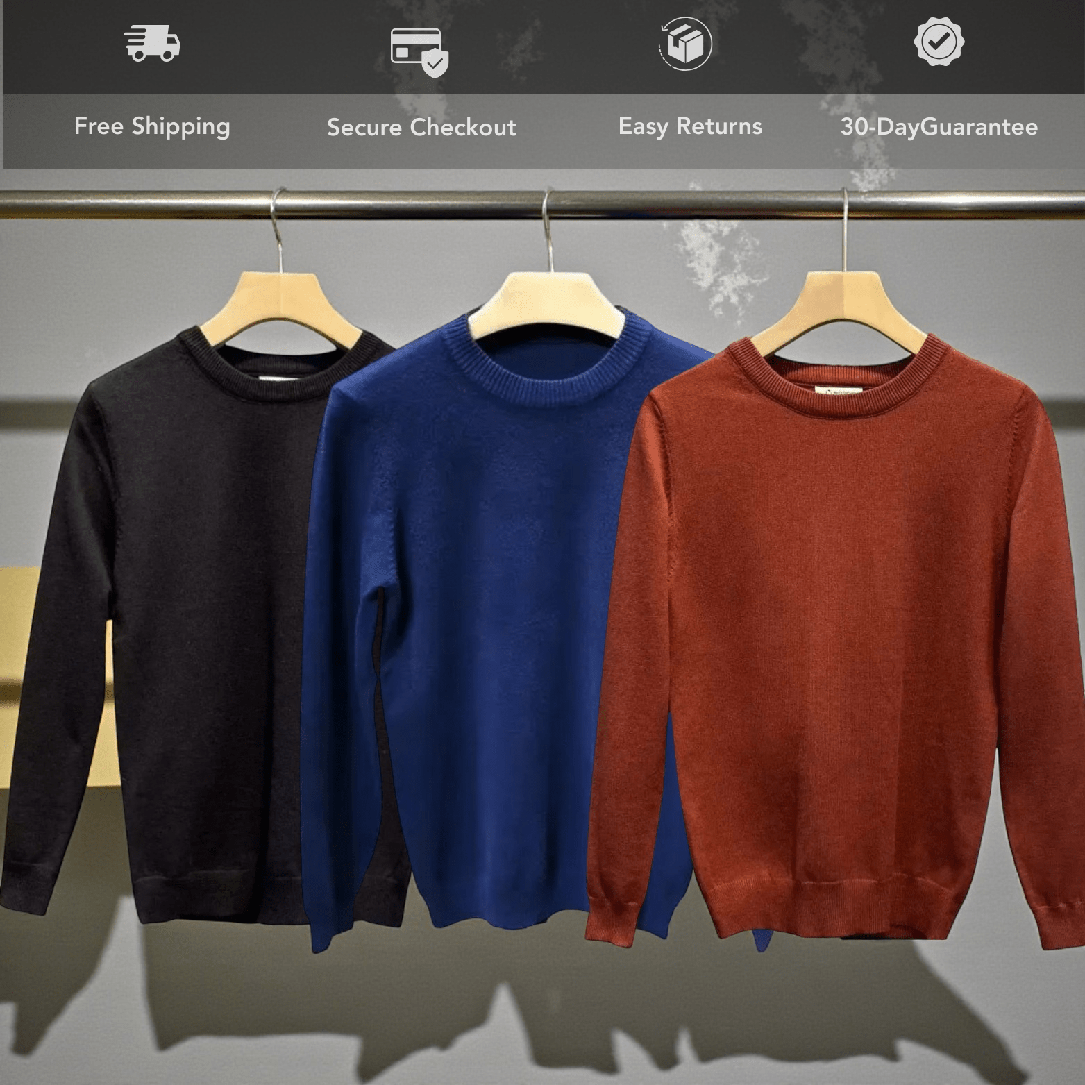 Korean Slim Men’s Black Sweater – Minimal Urban Style - The Crew