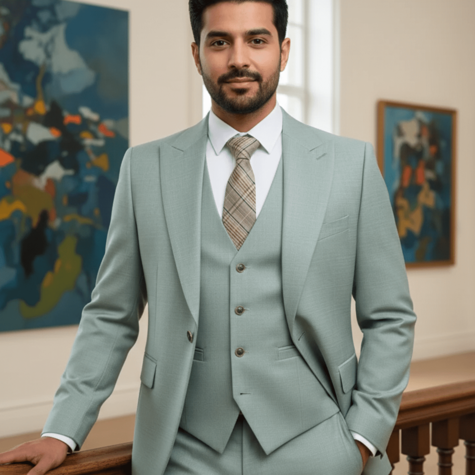 Slim Fit Men’s Suit – Modern Formal Style | The Crew - The Crew
