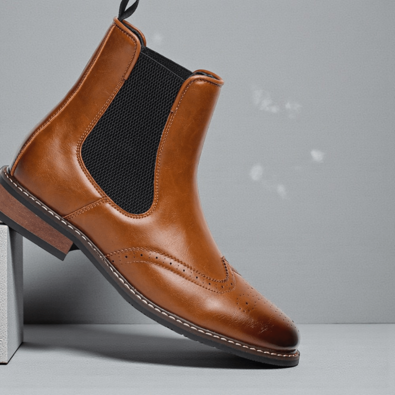 Men’s Soft Leather Chelsea Boots – Comfortable Ankle Fit - The Crew
