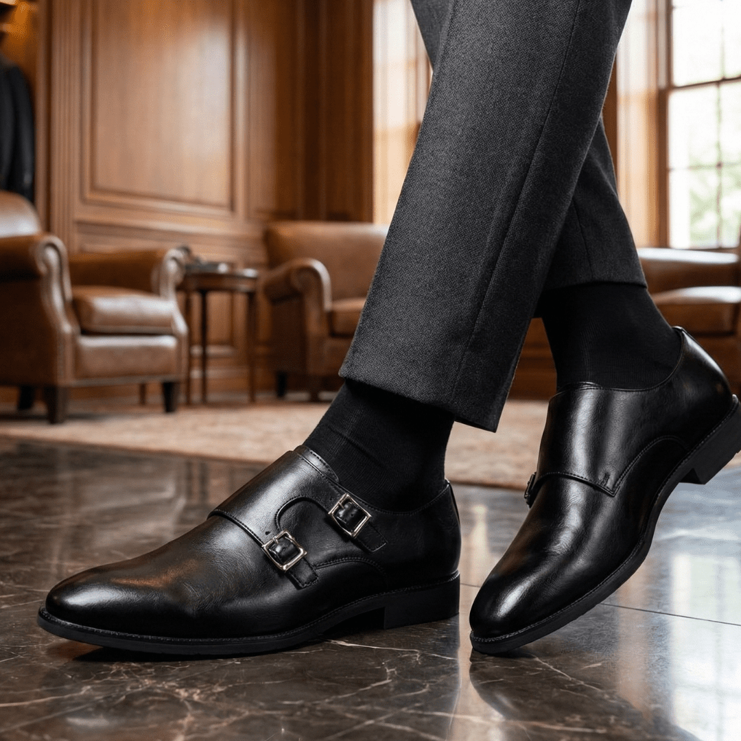 Men’s British Leather Derby Shoes – Classic Formal - The Crew