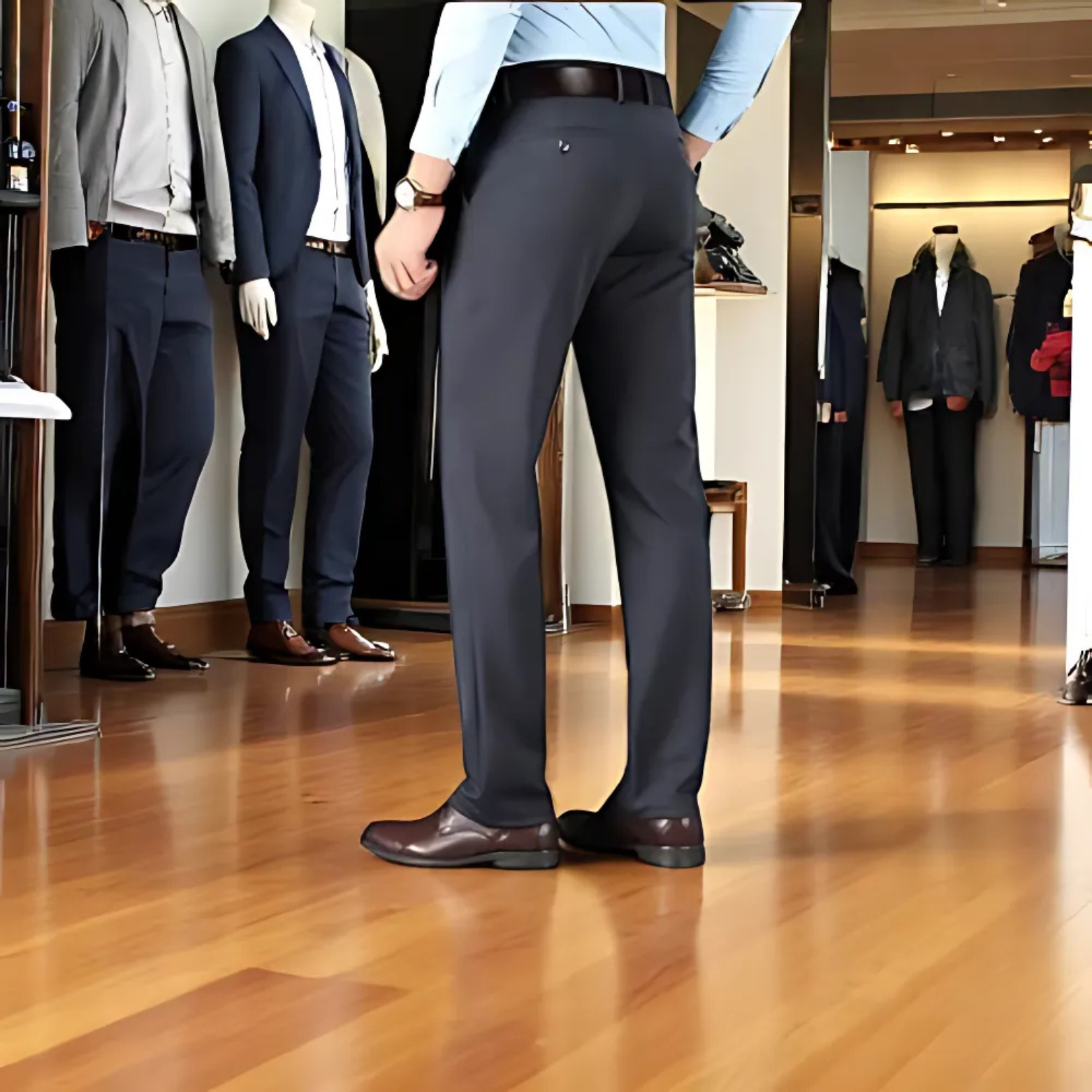 Men wearing black business dress pants store – The Crew
