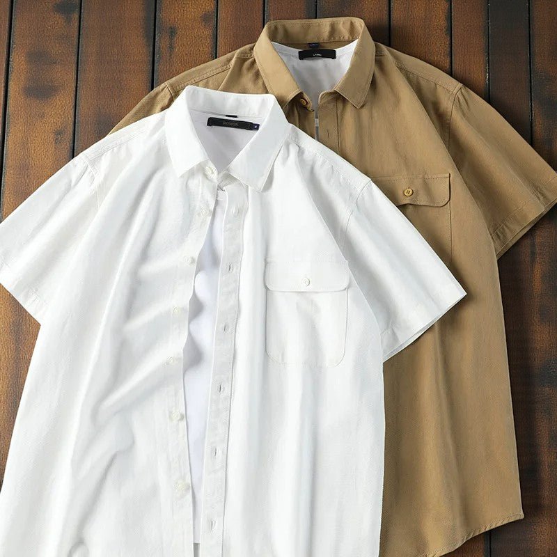 Men’s Japanese Cotton Casual Shirt – Lightweight Everyday Style - The Crew