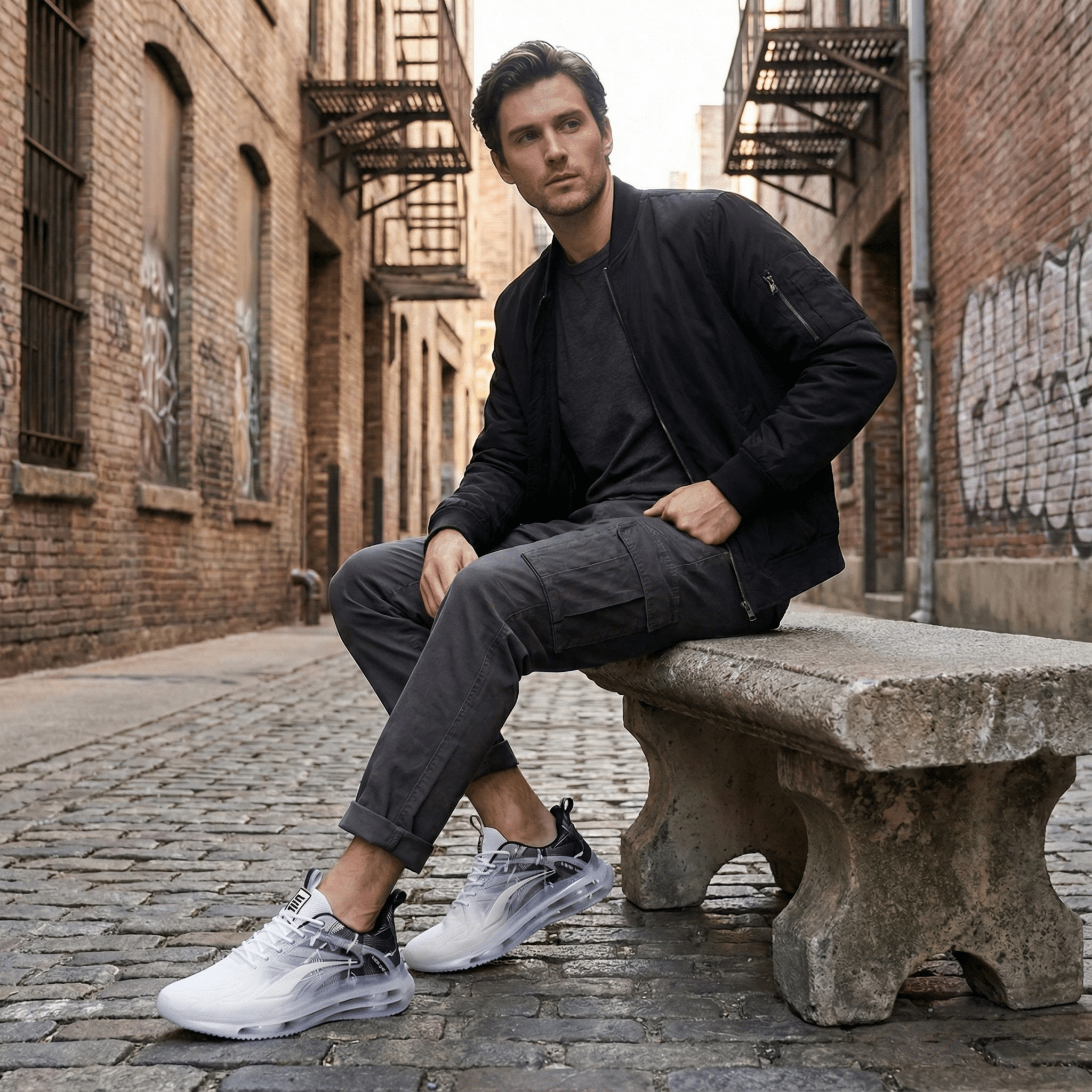 Men’s Air - Cushion Basketball Sneakers – Shock Absorption - The Crew