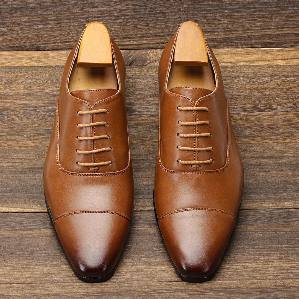 Men’s Elegant Oxford Shoes – Classic Leather Dress Style - The Crew