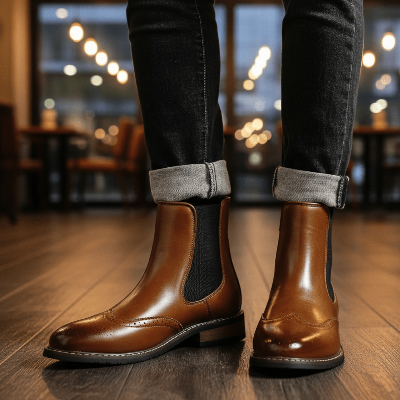 Men’s Soft Leather Chelsea Boots – Comfortable Ankle Fit - The Crew