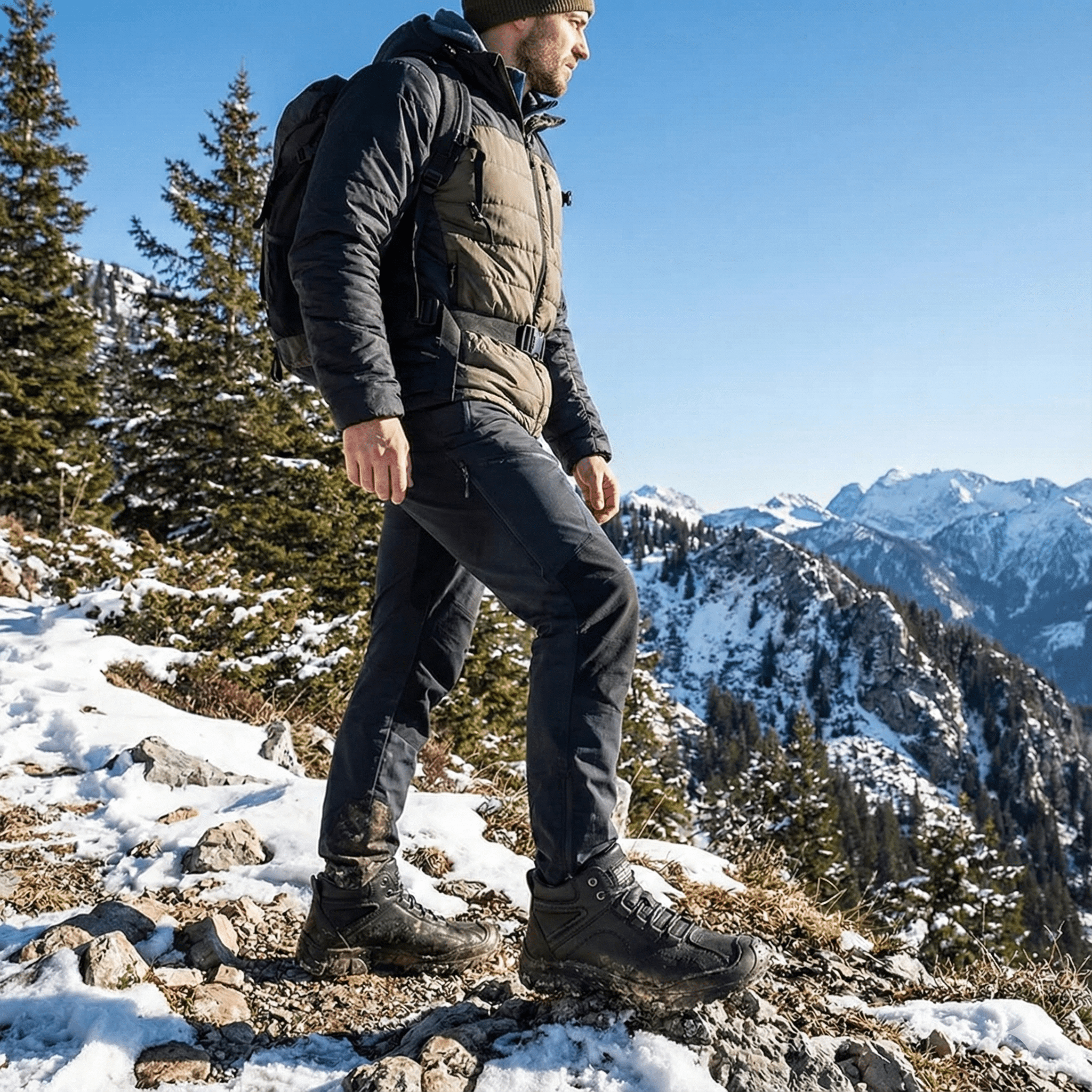 Men’s Waterproof Winter Boots – Warm Insulated Shoes - The Crew