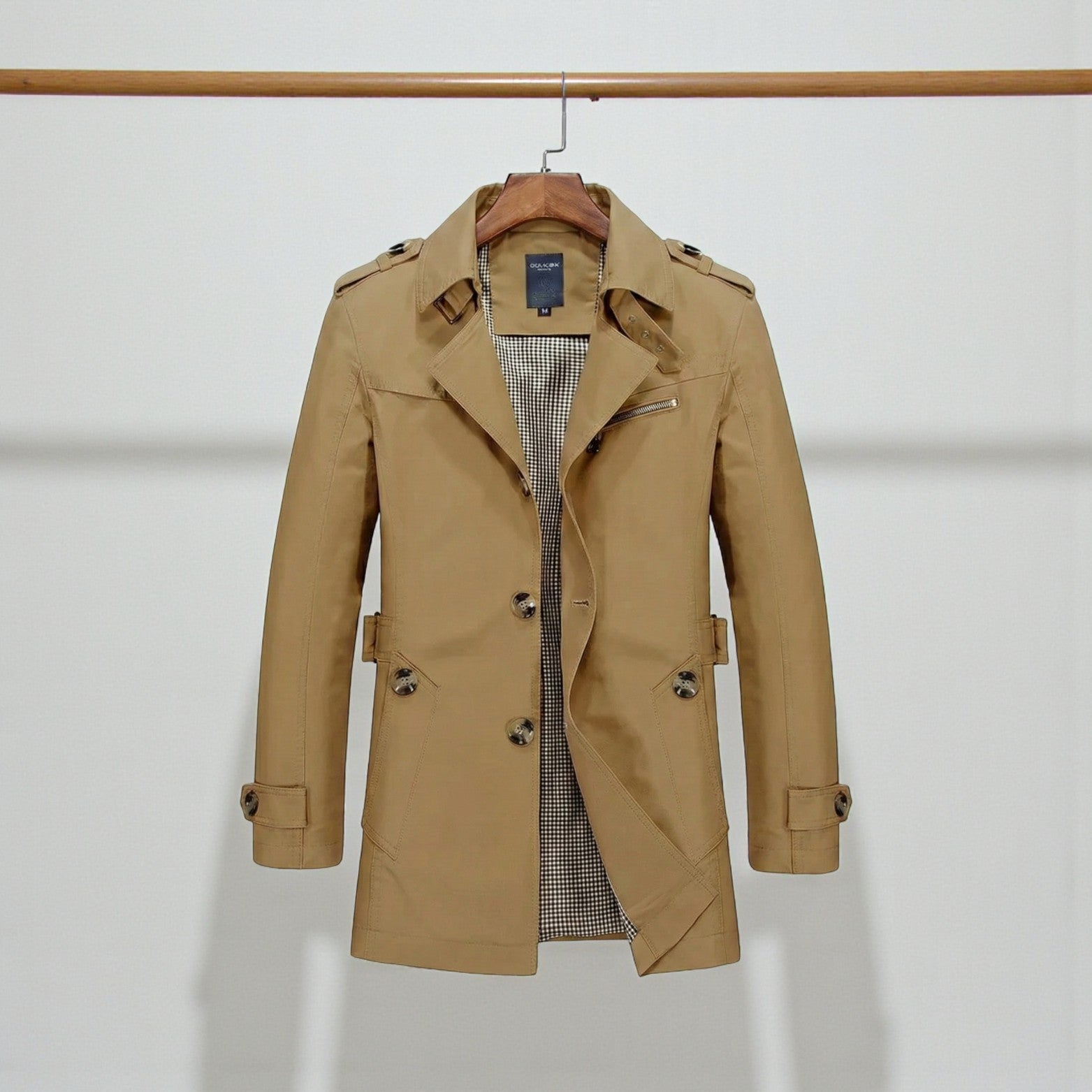 Men’s Classic Trench Coat – Timeless Business Outerwear - The Crew