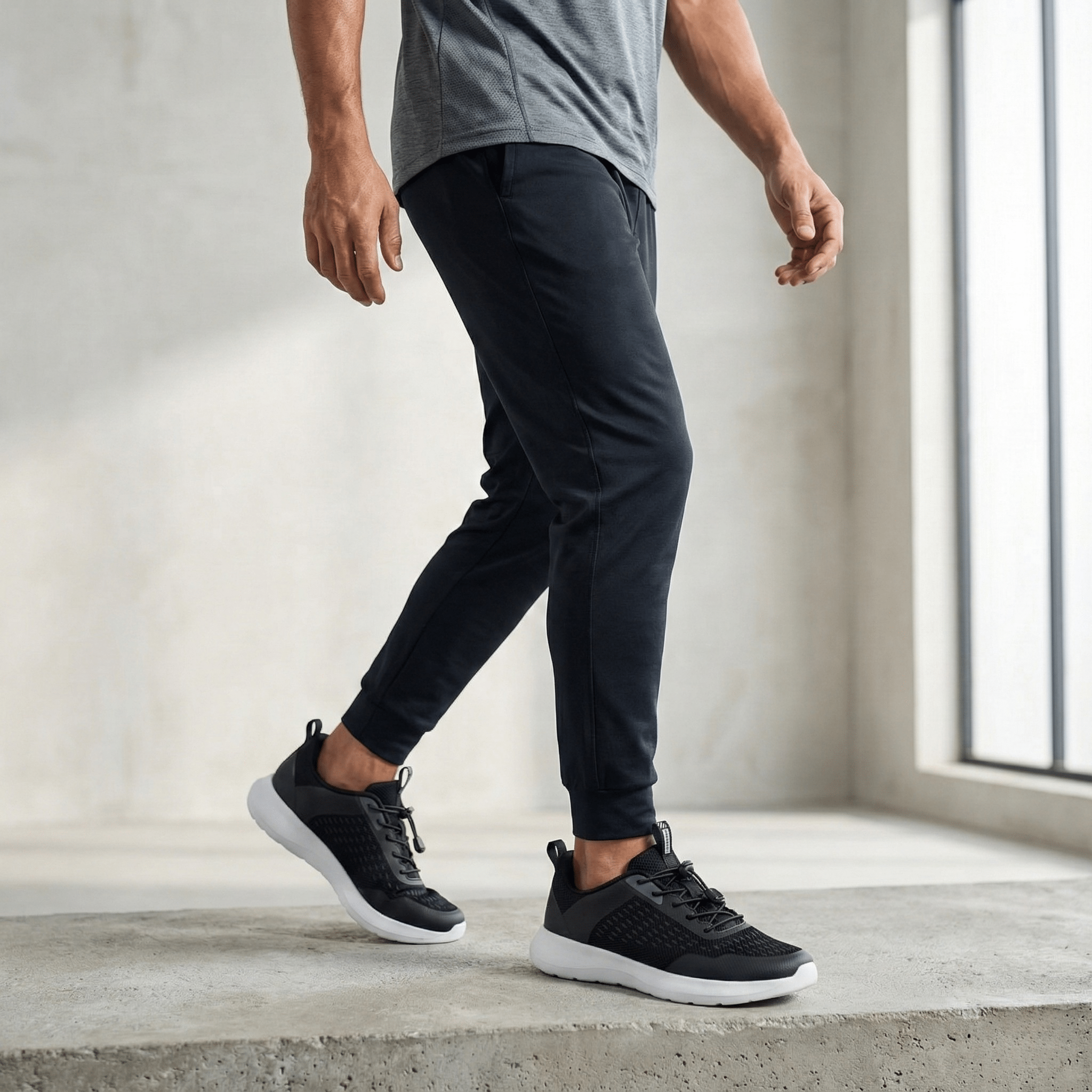 Men’s Wide Toe Running Sneakers – Natural Fit Comfort - The Crew