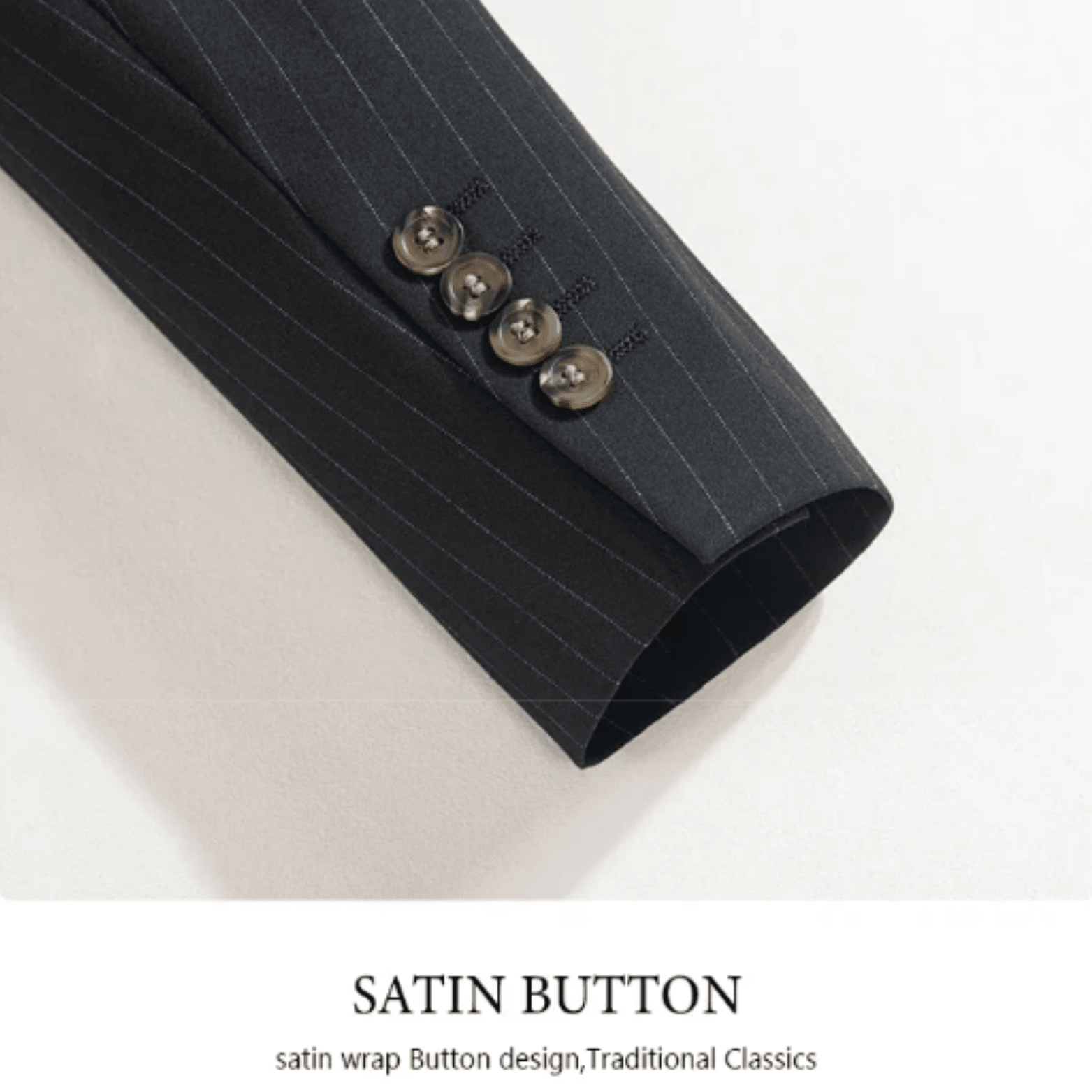 Men’s Classic Striped Suit – Elegant Business Style - The Crew