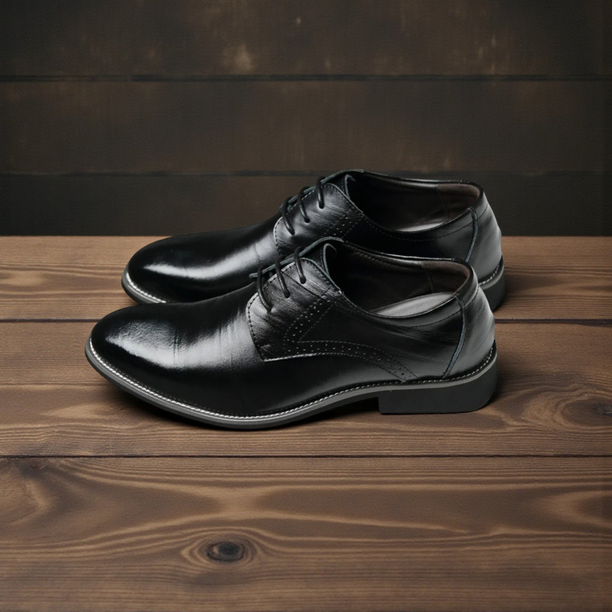 Men’s Classic Leather Oxford Shoes – Timeless Dress - The Crew