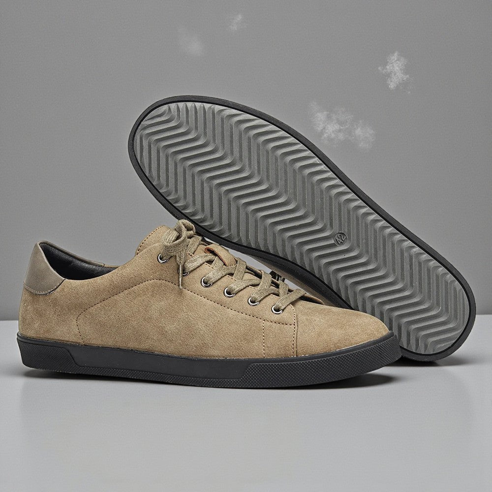 Men’s Leather Casual Sneakers – Everyday Comfort - The Crew