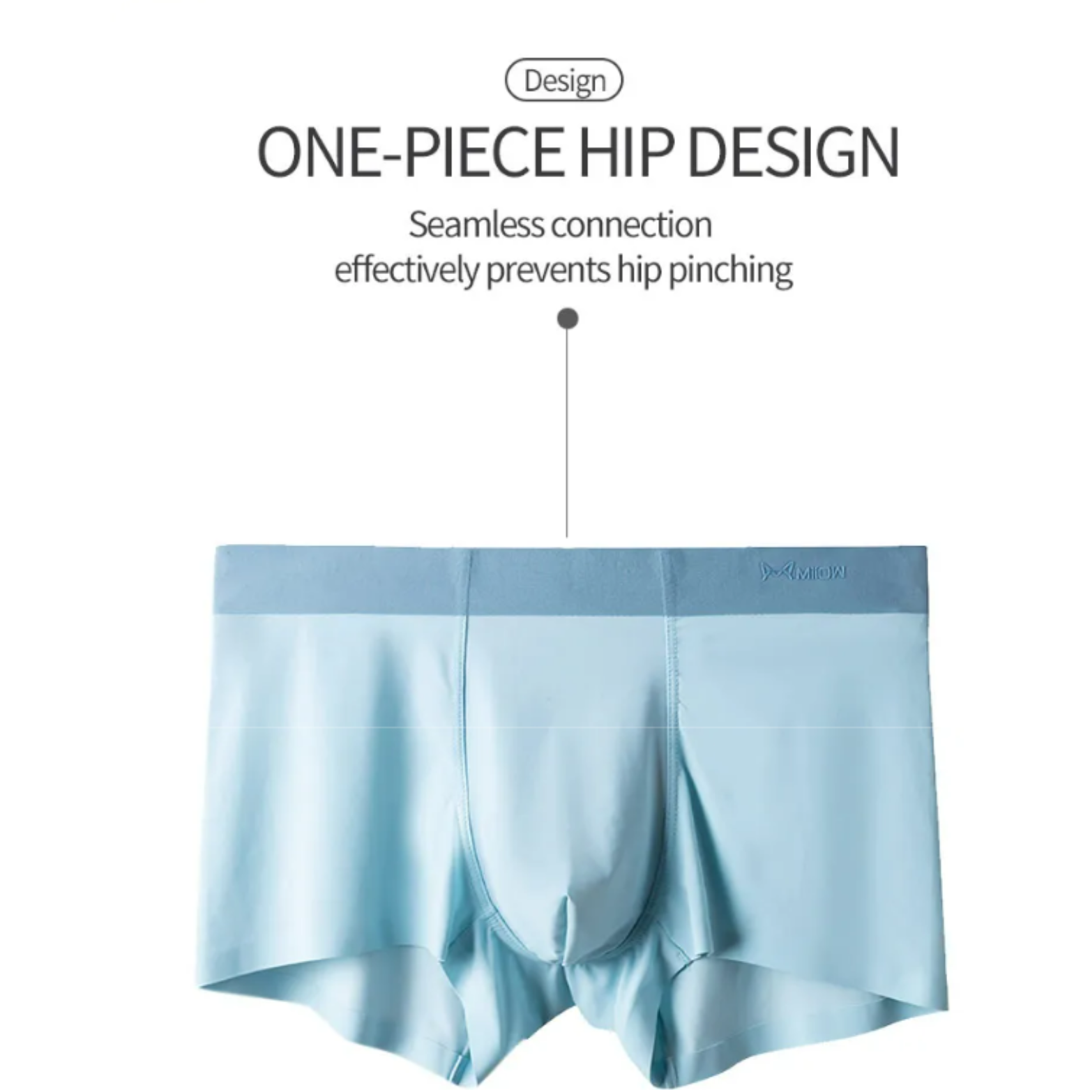 Men’s Ice Silk Boxers Seamless Design Detail – The Crew