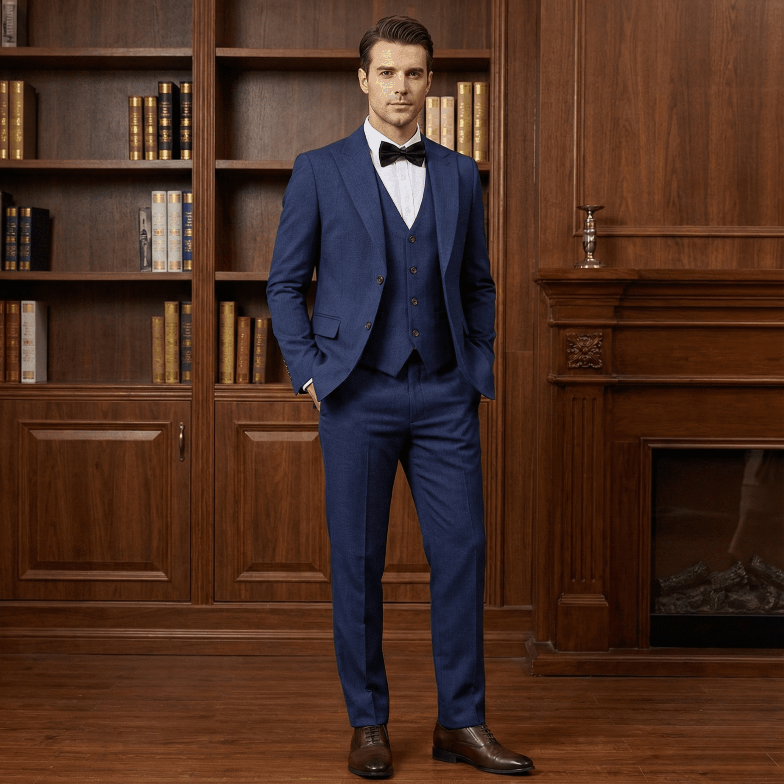 Men’s 3 - Piece Luxury Suit – Slim Fit Formal Style - The Crew