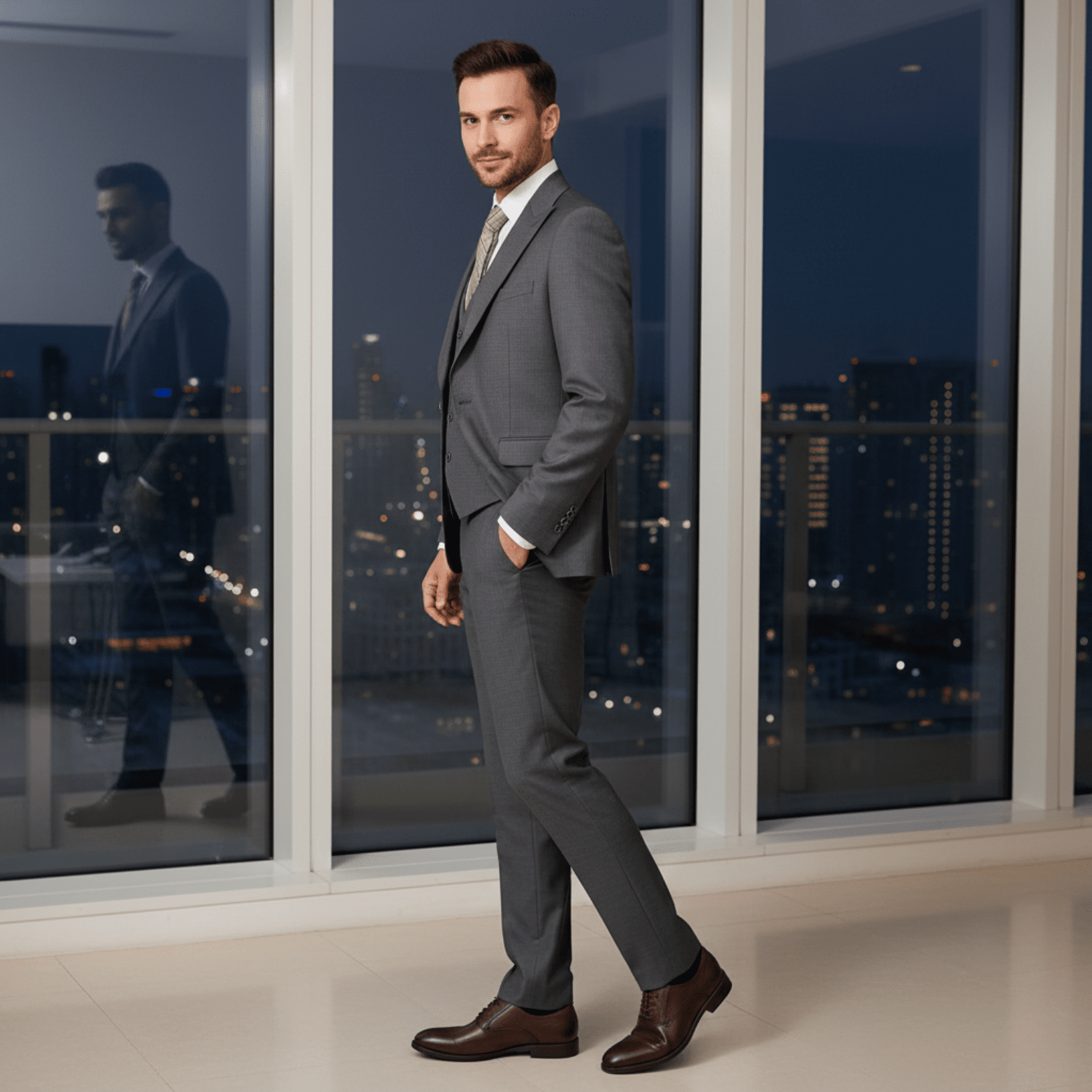 Slim Fit Men’s Suit – Modern Formal Style | The Crew - The Crew