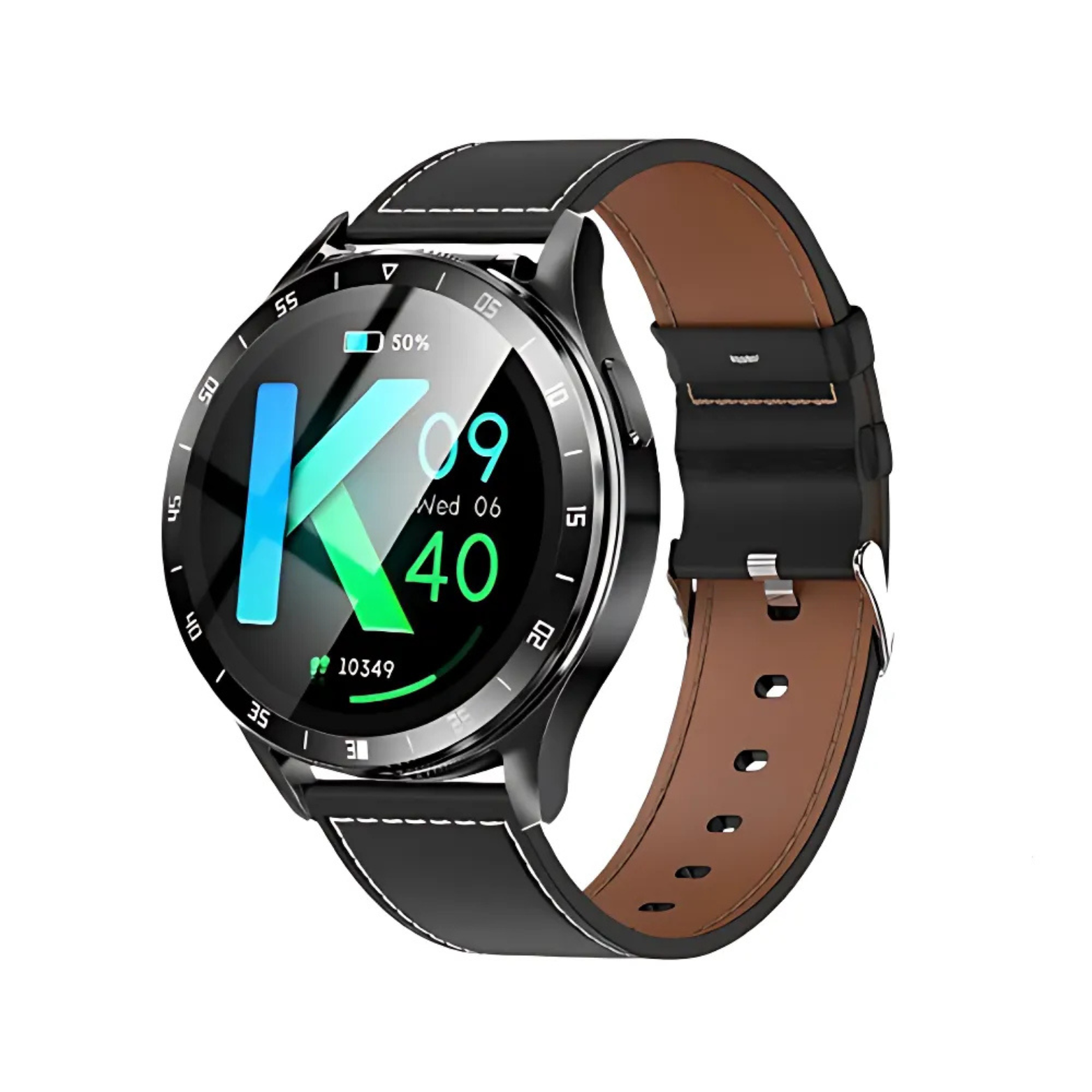X7 Smartwatch with TWS Earbuds Brown Leather Strap – The Crew