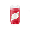 Front view of a red Flora Ruby Sandalwood aluminum-free deodorant stick for men and women