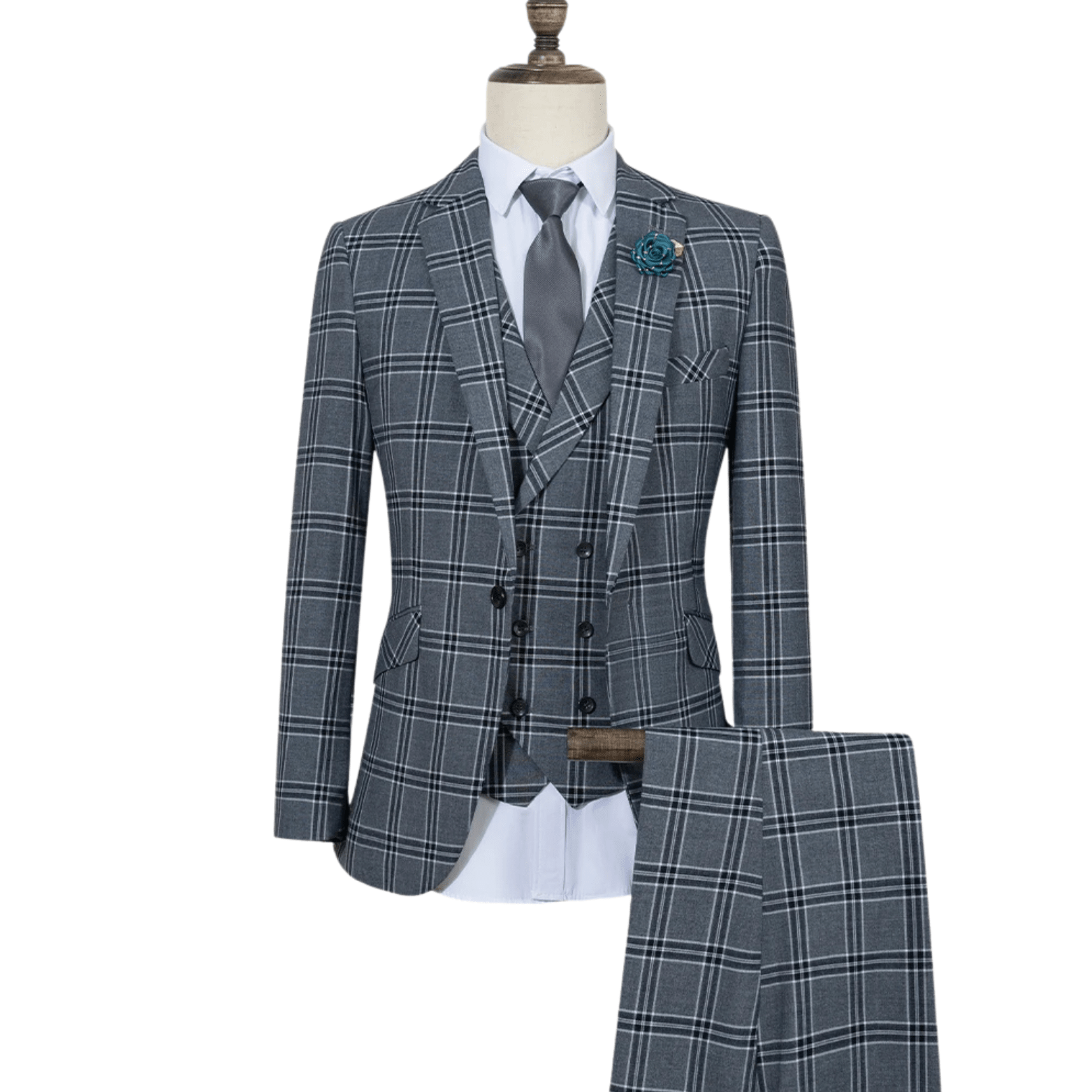 Men’s Gray Slim Fit Suit – Modern Business Style - The Crew