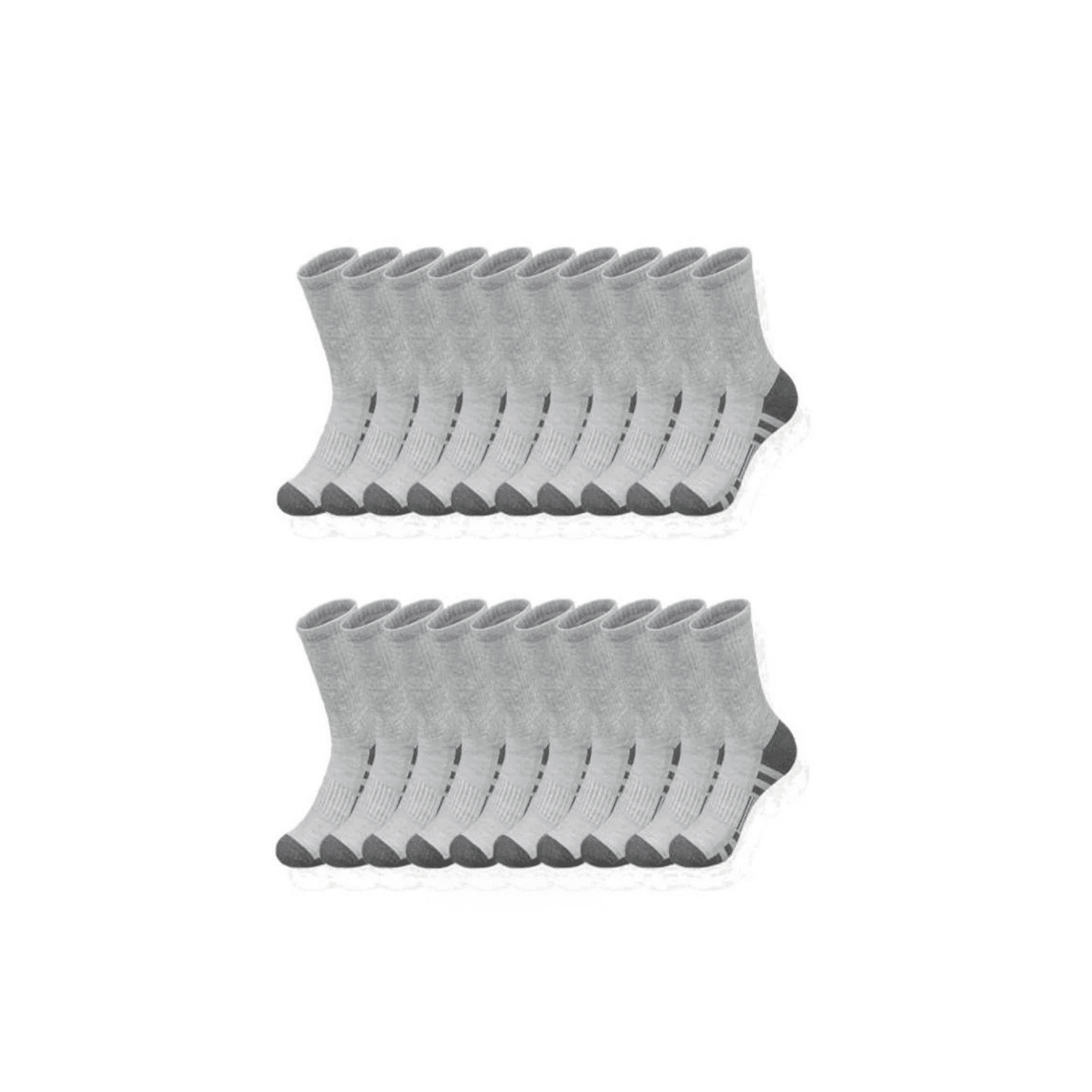 Men’s Anti - Slip Crew Sports Socks 10–30 Pack – Breathable - The Crew