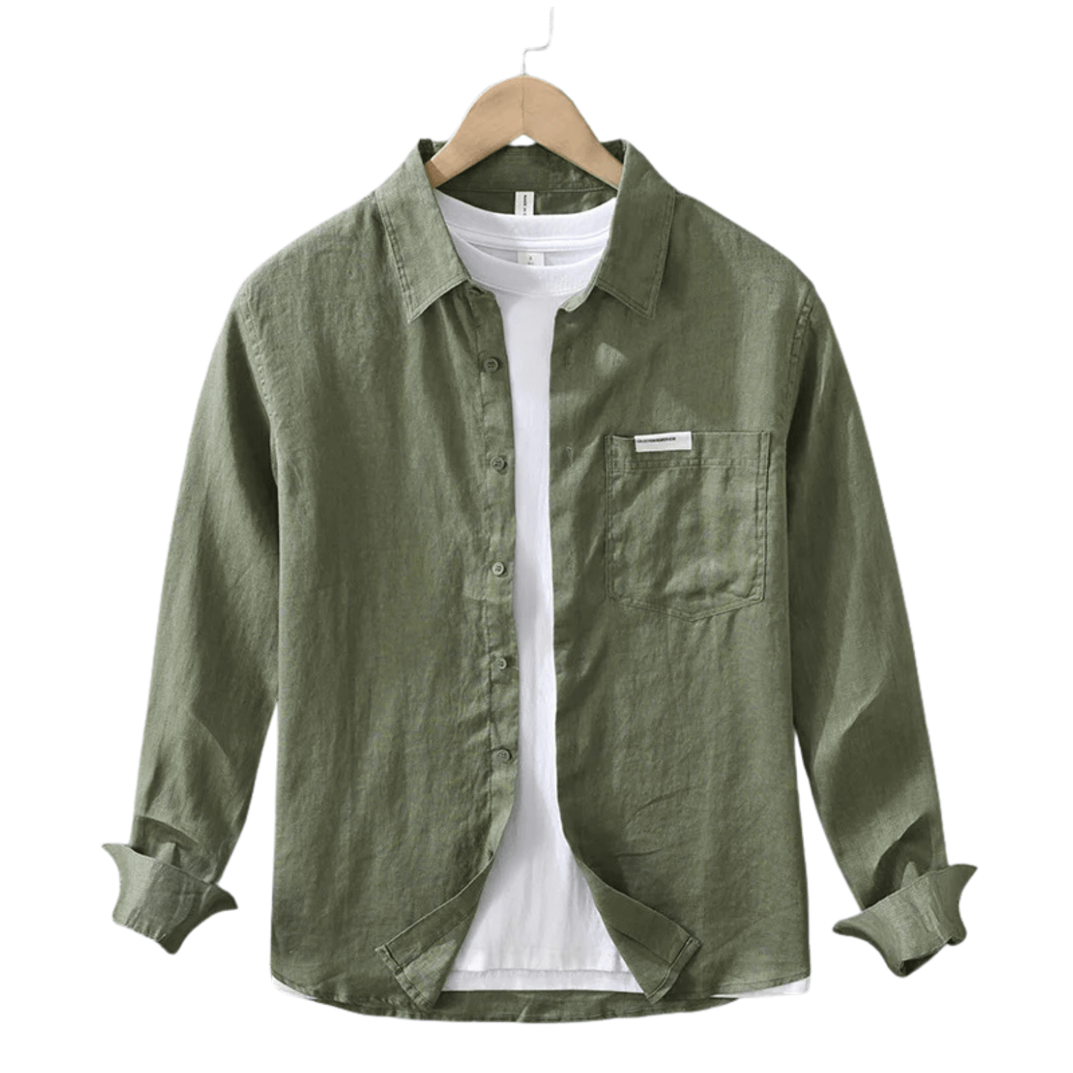 Men’s Linen White Casual Shirt – Lightweight Summer Style - The Crew