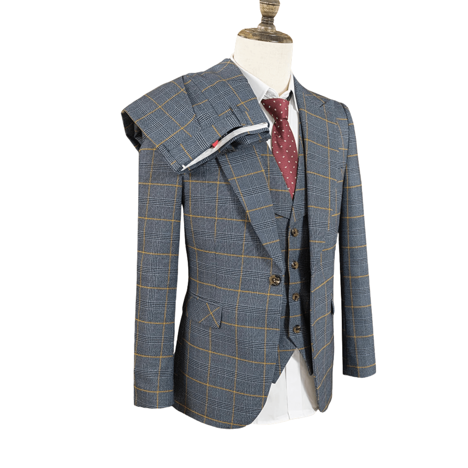 Men’s 3 - Piece Suit – Slim Fit Business Style - The Crew