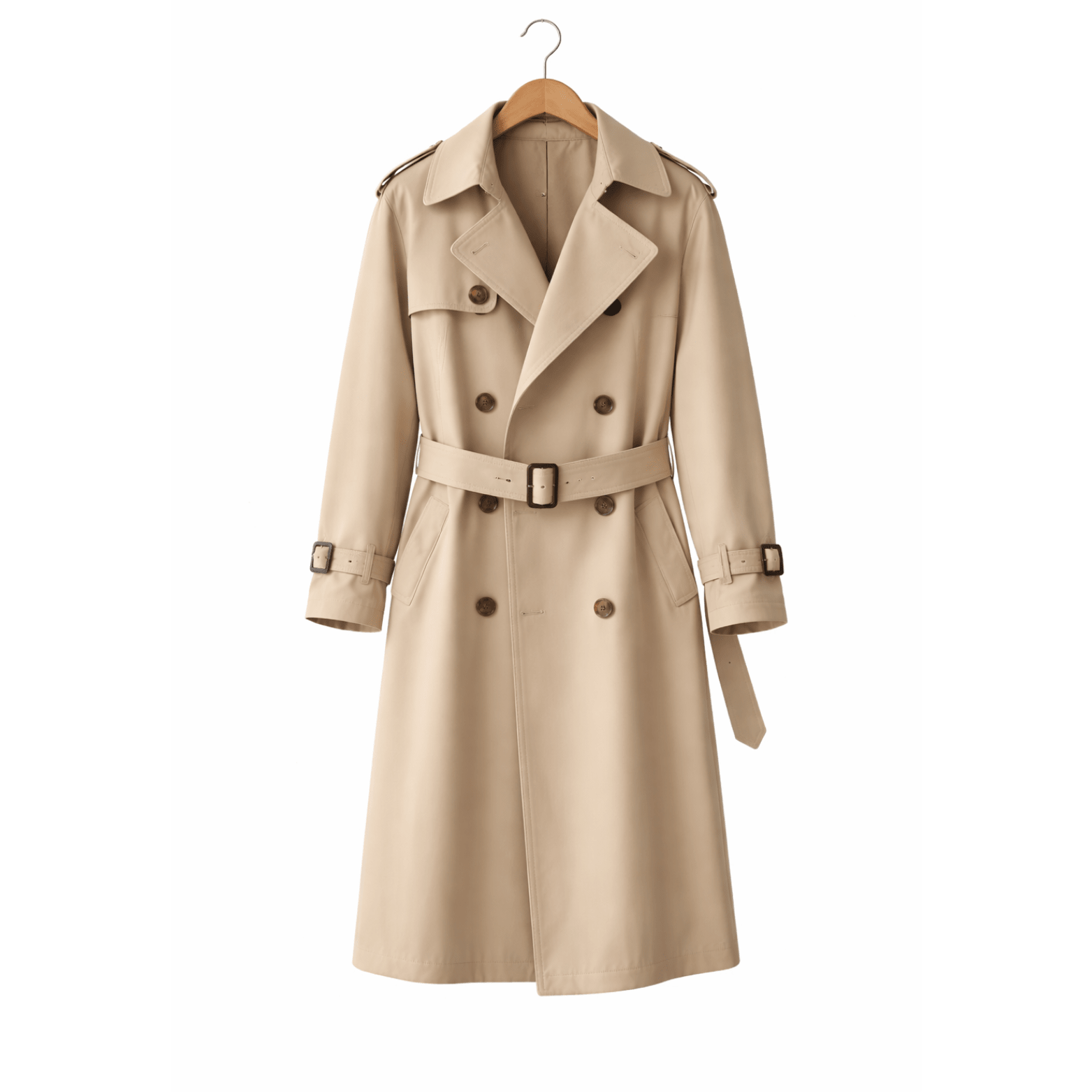British Style Belted Trench Coat for Men – Waterproof - The Crew