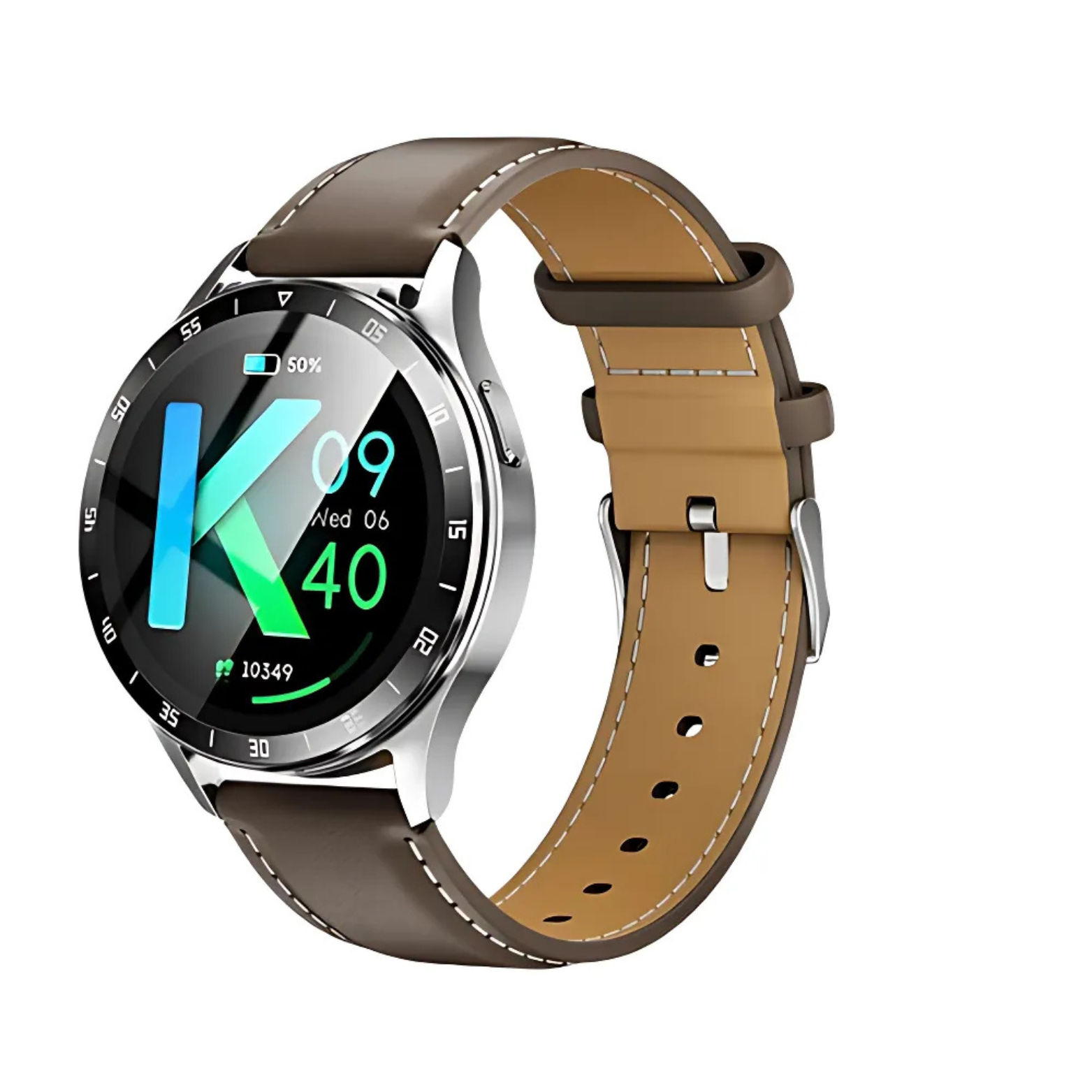 X7 Smartwatch Brown Leather Band – The Crew