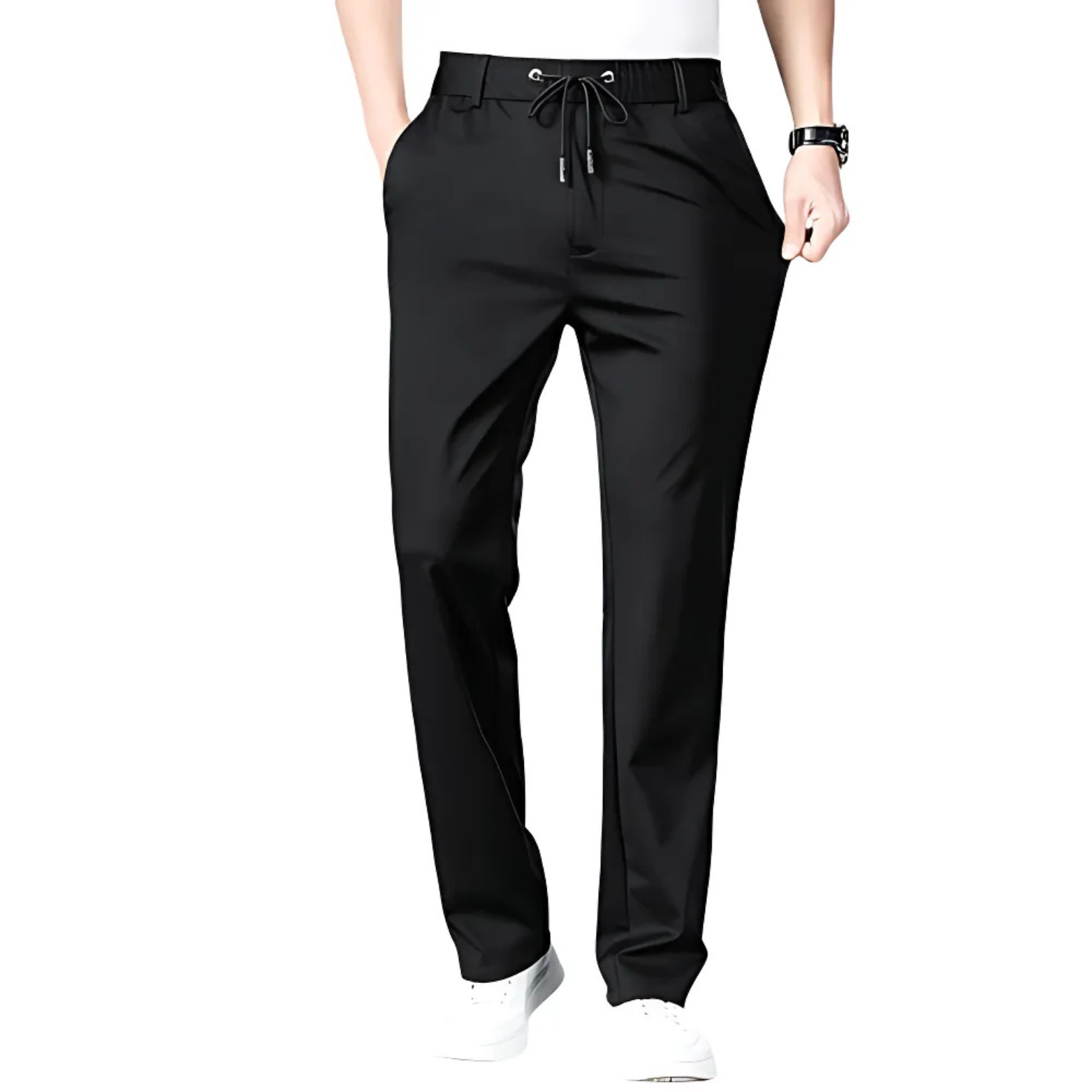 Men wearing black formal pants walking – The Crew
