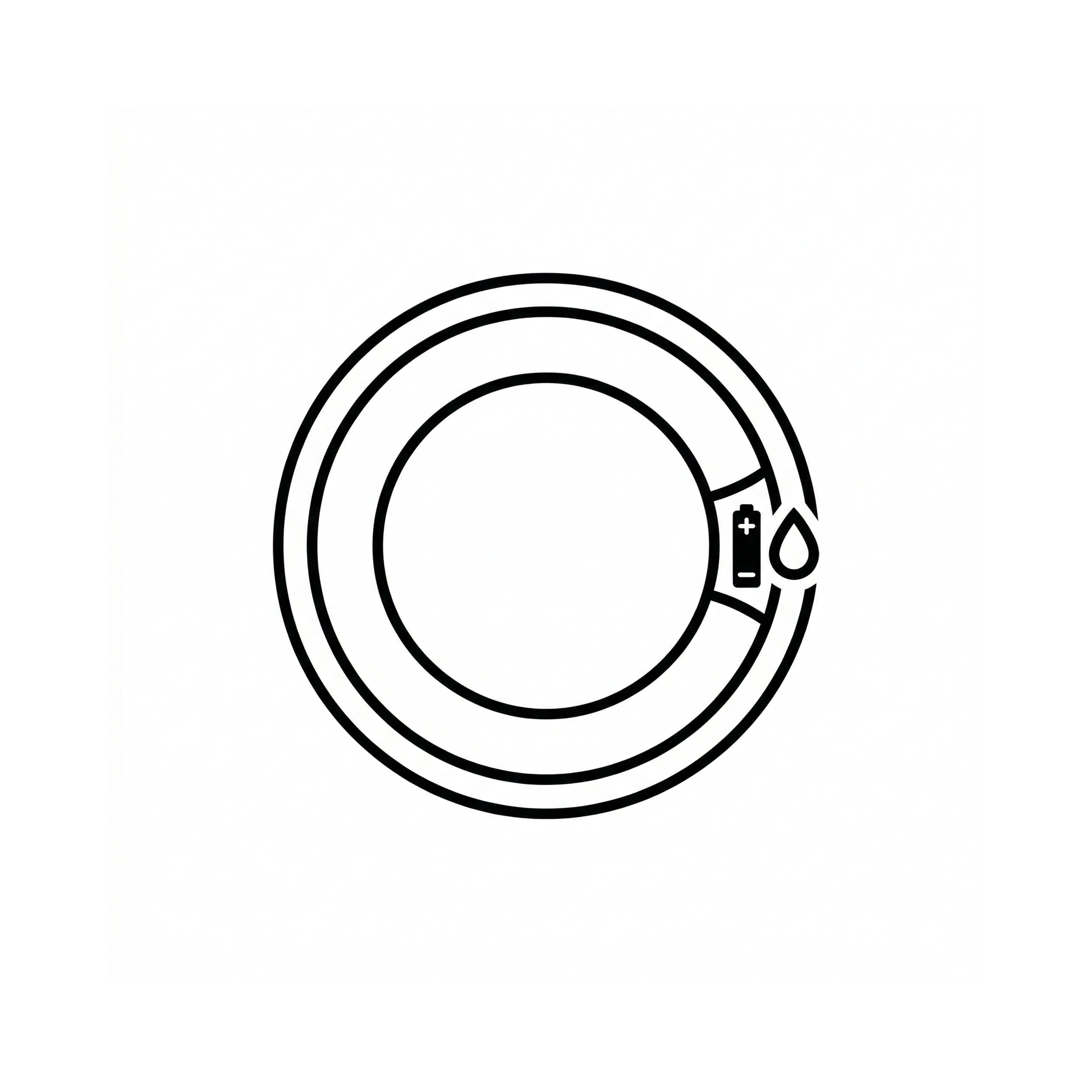 Smart Ring Waterproof Battery Minimal Icon