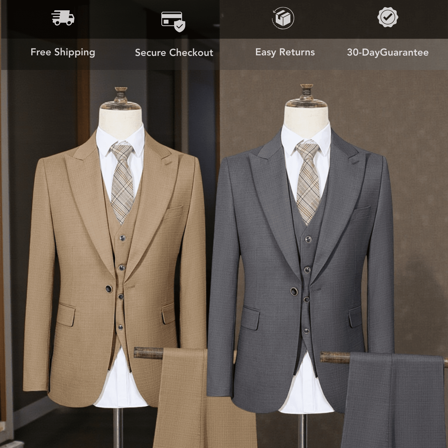Slim Fit Men’s Suit – Modern Formal Style | The Crew - The Crew