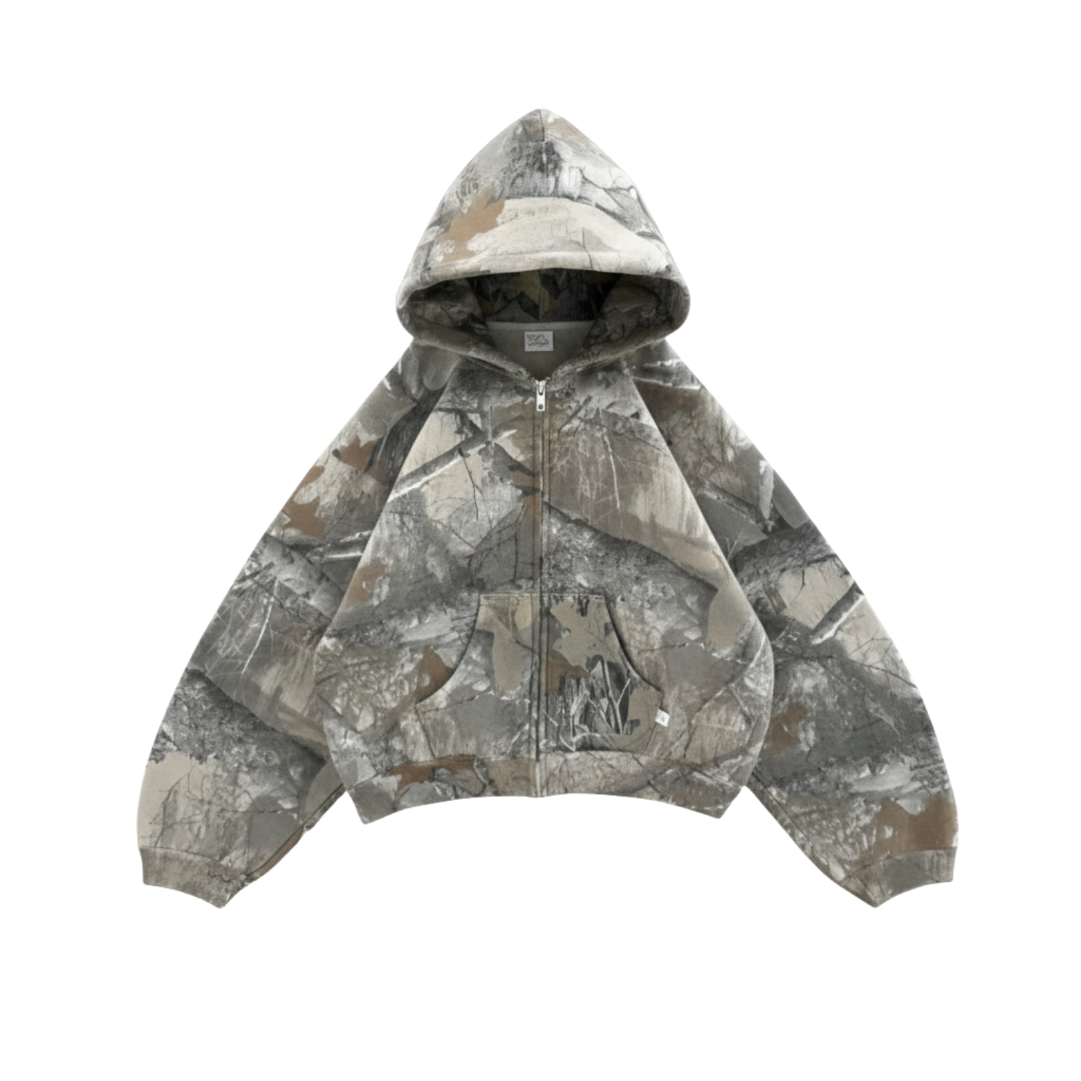 Oversized Camo Streetwear Hoodie for Men – Urban Casual Style
